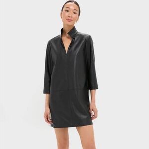 Tuckernuck Black Leather Clifton Dress XXl worn once Black Leather Clifton Dress